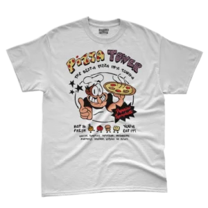 Camiseta Infantil Jogo Pizza Tower Peppino Descrição: A Camiseta Infantil Jogo Pizza Tower Peppino é uma parte emocionante da coleção composta por 10 peças inspiradas no famoso jogo "Pizza Tower". Seja para os pequenos aventureiros ou para os adultos que adoram a febre do momento, esta camiseta traz toda a empolgação e diversão da história de Peppino Spaghetti, o corajoso entregador de pizza em uma missão para resgatar seu chefe Luigi, que foi sequestrado. Feita com malha penteada de fio 30.1 e 100% algodão, esta camiseta proporciona conforto excepcional às crianças enquanto elas se divertem e exploram o mundo ao seu redor. O design vibrante e cheio de personalidade do Peppino é uma maneira emocionante de adicionar um toque de aventura ao guarda-roupa dos pequenos. A estampa da camiseta retrata Peppino em sua jornada pela misteriosa torre, enfrentando desafios, inimigos e desvendando segredos ao longo do caminho. "Pizza Tower" é conhecido por suas referências à cultura pop e outros jogos, adicionando um toque de comédia e paródia à experiência. Tabela de Tamanhos (Infantil): Escolha o tamanho perfeito para o seu pequeno: 2 | 4 | 6 | 8 | 10 | 12 | 14 Por que escolher a Camiseta Infantil Jogo Pizza Tower Peppino? Esta camiseta oferece uma maneira emocionante de trazer a diversão e a aventura do mundo dos jogos para o visual das crianças. Além de ser uma peça de moda única, ela permite que as crianças expressem sua paixão por jogos de forma animada e empolgante. A coleção de 10 peças oferece opções variadas para os pequenos escolherem e se divertirem. Perfeita para Presentear: Se você está procurando um presente divertido e cheio de aventura para um filho, filha, sobrinho, sobrinha ou amigo pequeno, a Camiseta Infantil Jogo Pizza Tower Peppino é a escolha perfeita. Surpreenda-os com essa peça única que vai trazer à vida a empolgação e ação do jogo que está fazendo sucesso entre crianças e adultos. 🔥 Oferta Imperdível! 🔥 Adquira agora a Camiseta Infantil Jogo Pizza Tower Peppino e leve a empolgação das aventuras do jogo para o guarda-roupa das crianças. Aproveite o Frete Grátis para todo o Brasil e adicione essa peça cheia de personalidade ao visual infantil. Estoque limitado, garanta a sua hoje mesmo! 💥 Compre Agora! 💥